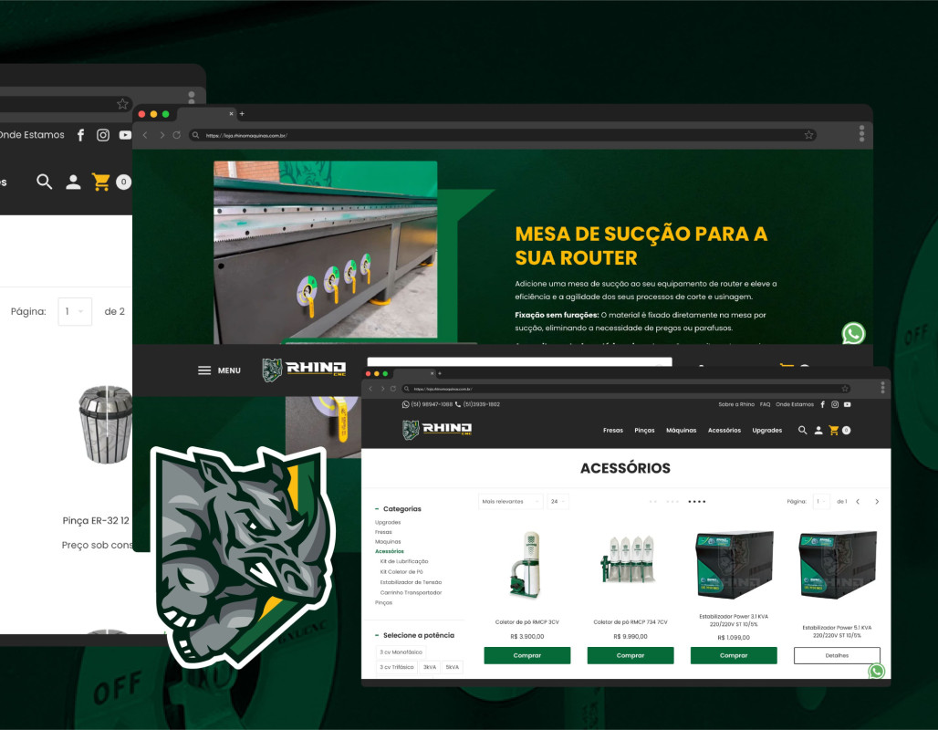 E-commerce Rhino Máquinas