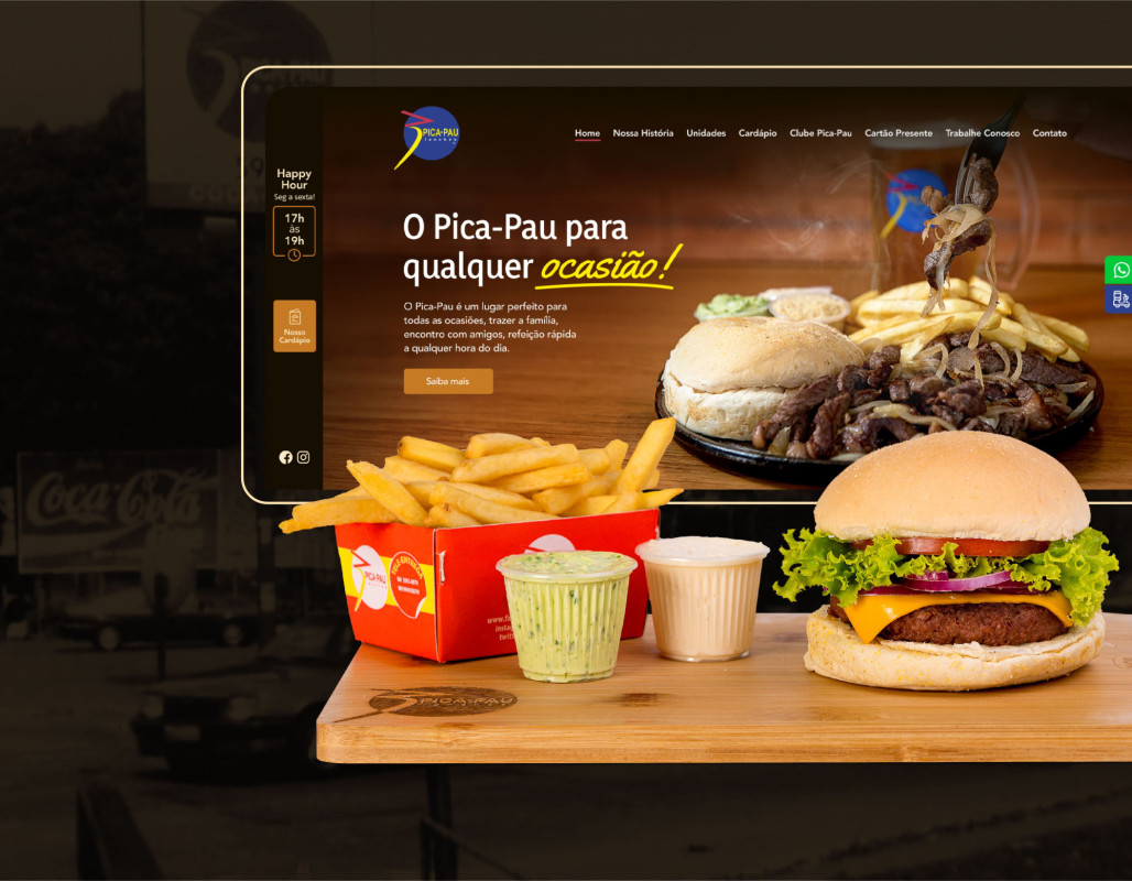 Site Pica-Pau Lanches